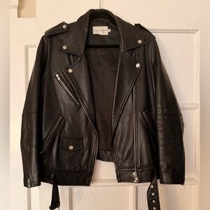 Rebecca Minkoff Tabitha leather jacket - oversized Moto size XS